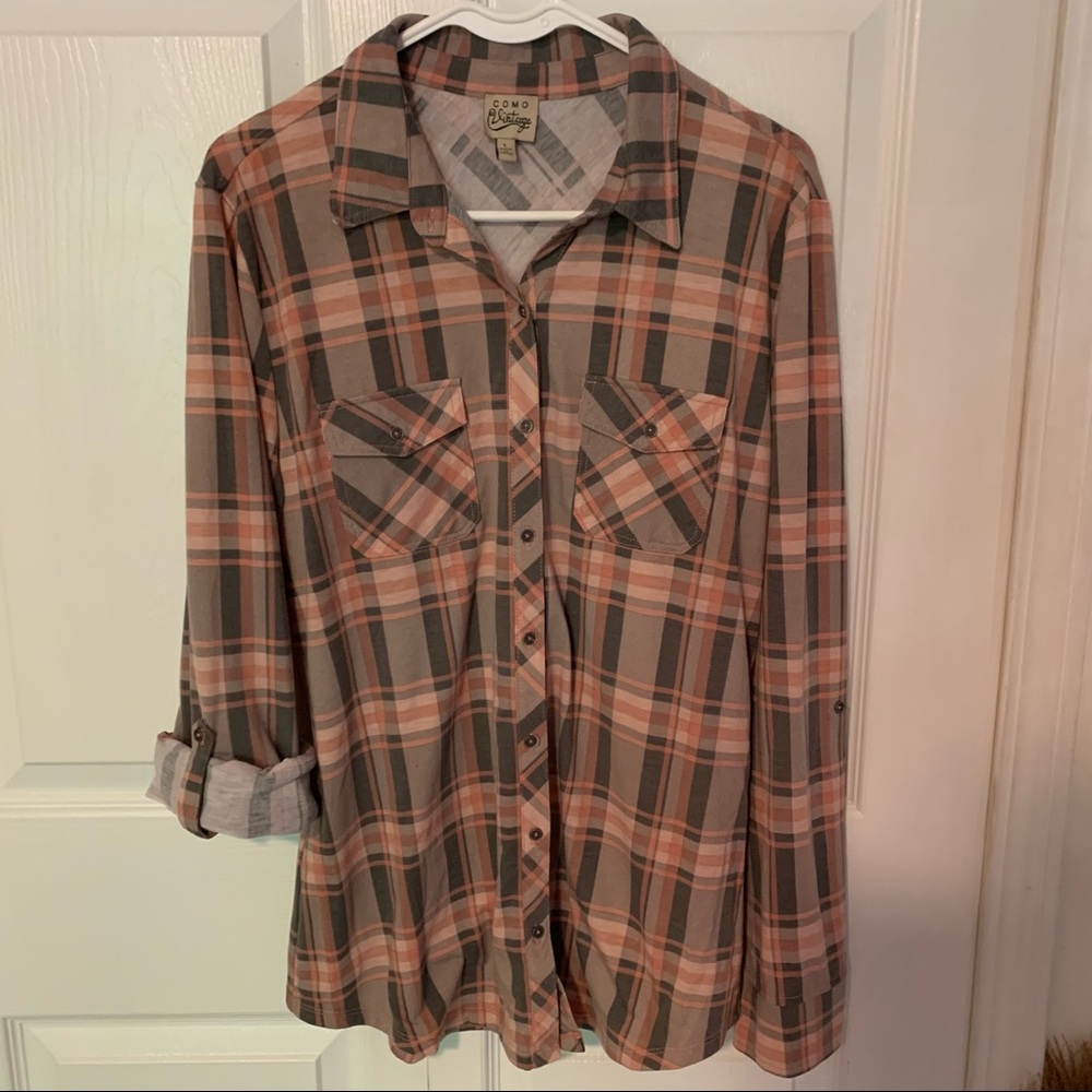 Flannel button up shirt